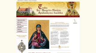 Trakų Švč. M. Marijos Apsilankymo bažnyčia webpage