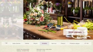 Orchidė, Gėlių Salonas, IĮ webpage
