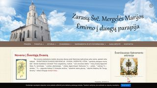 Zarasų Švč. M. Marijos Ėmimo į dangų bažnyčia webpage