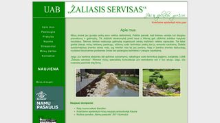 Žaliasis servisas, UAB webpage