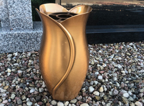 Bronze vase made for cemeteries