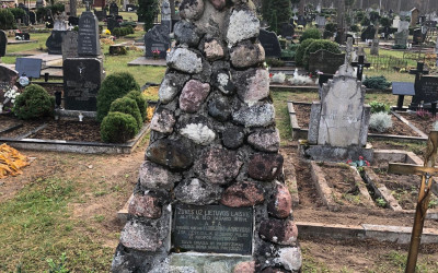 Kapinėse saugomas Kultūros vertybių registro ojektas - Lietuvos kario Florijono Janukevičiaus kapas